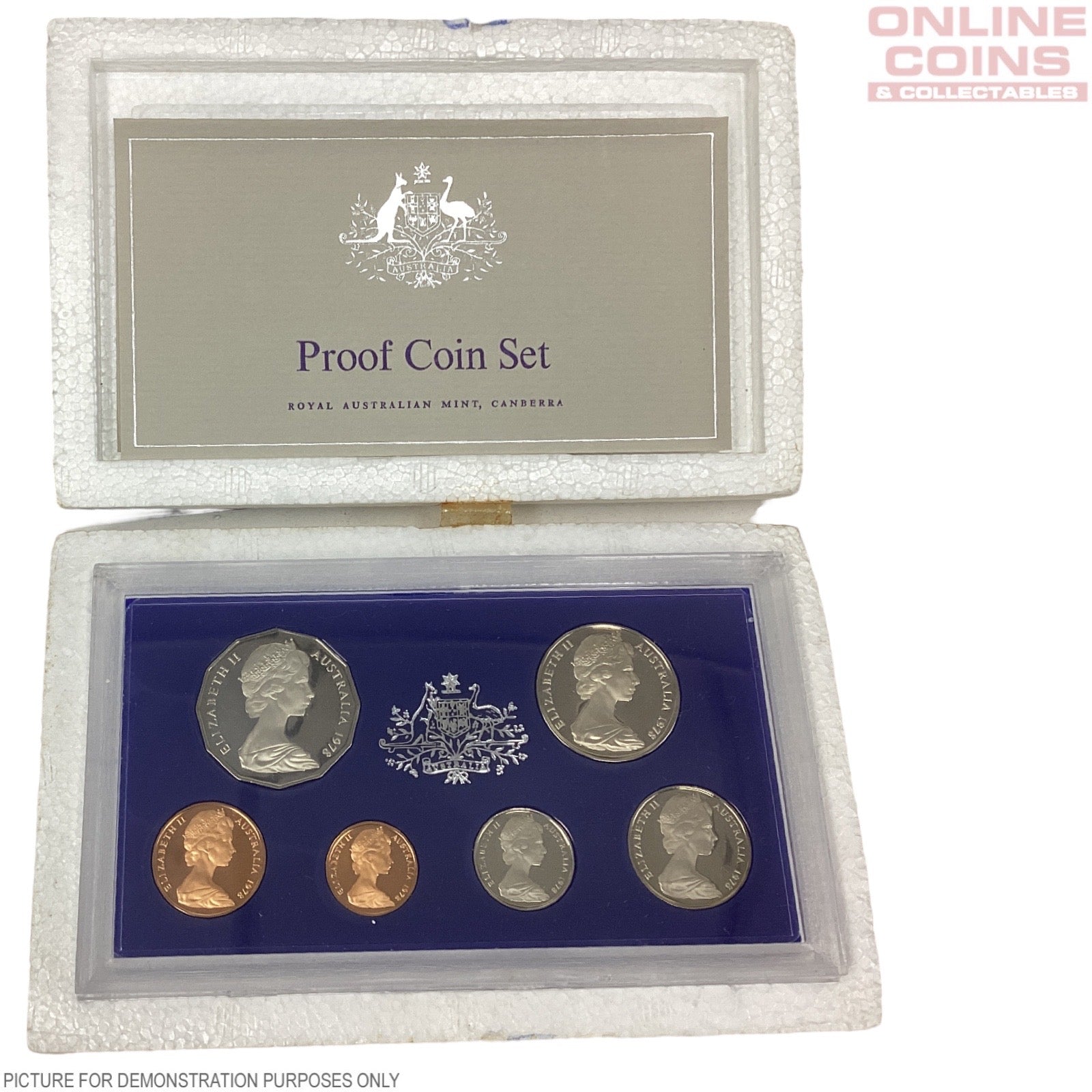 1978 Royal Australian Mint Six Coin PROOF Year Set